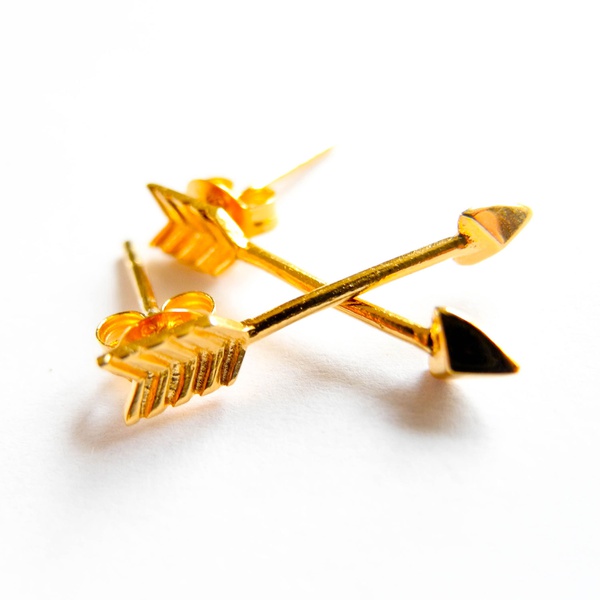 Ohrstecker "Arrow" Gold