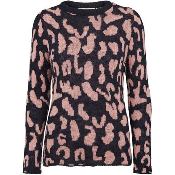 Pullover Snow Leo Navy Pink
