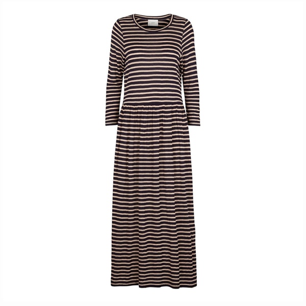 Case Maxi Dress Blue Stripe