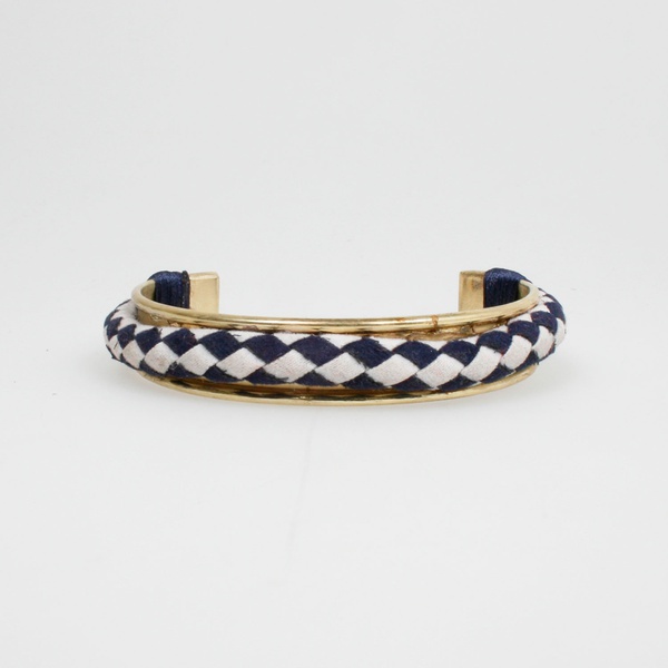 Bracelet Navy Weiss