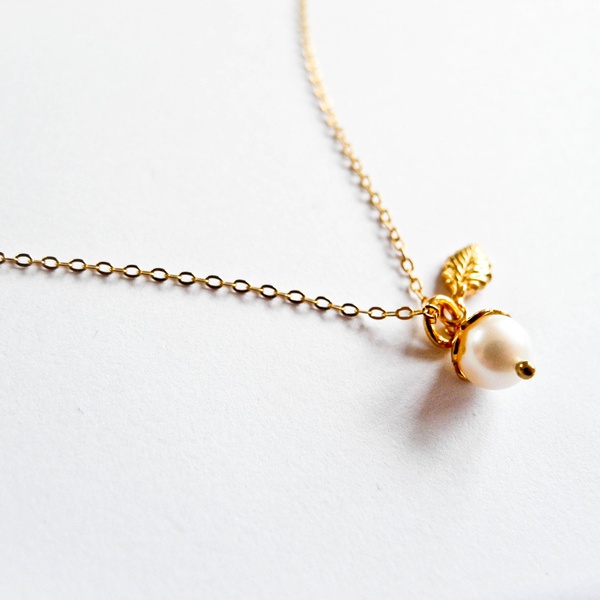 Süsswasserperlenkette Gold