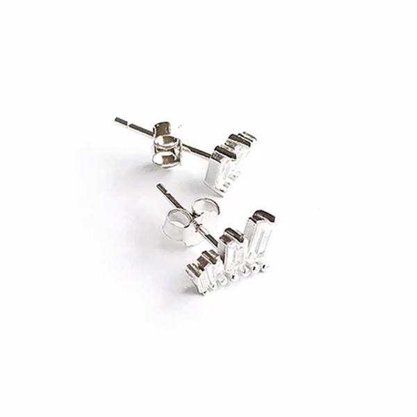 Ohrstecker Escalier Silber