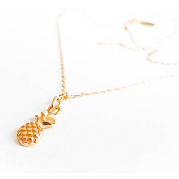 Ananas Kette Gold