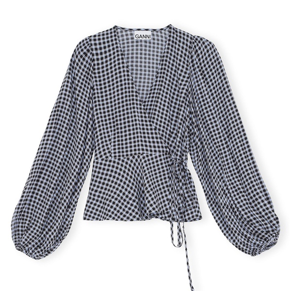 Wrap Blouse Brunnera Blue