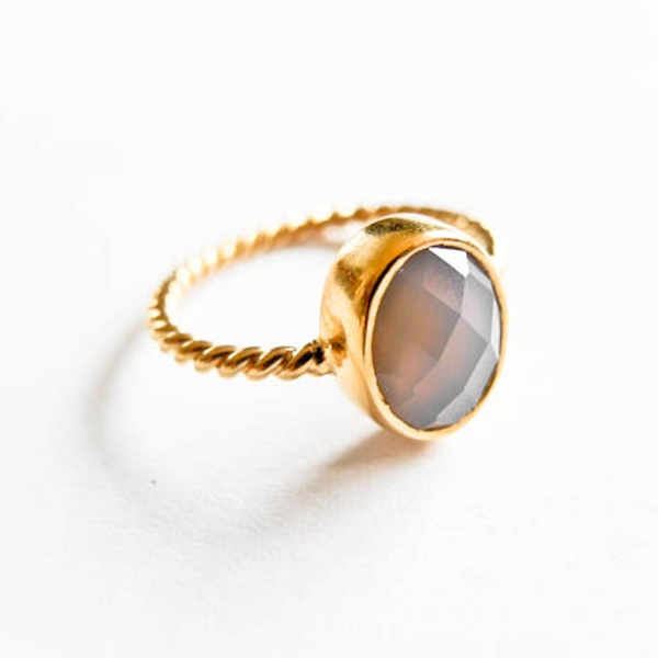 Atelier Coquet Ring Onyx Gold Achat