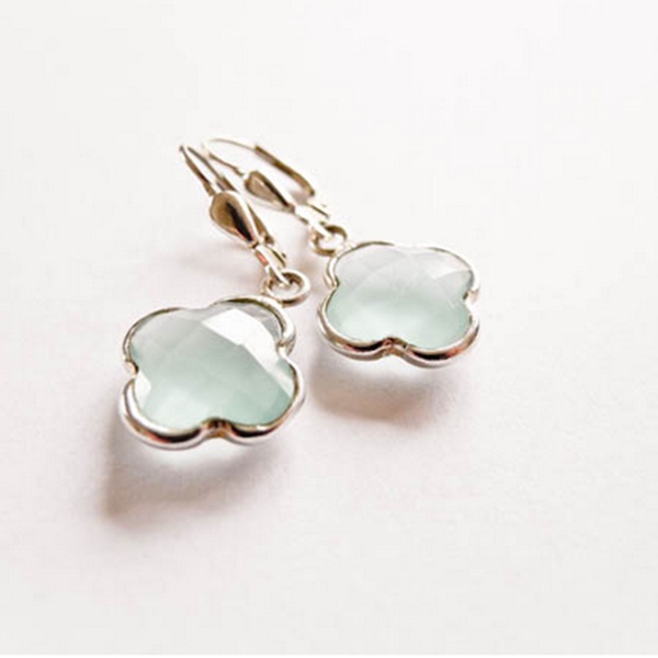 Ohrringe Silber Light Blue