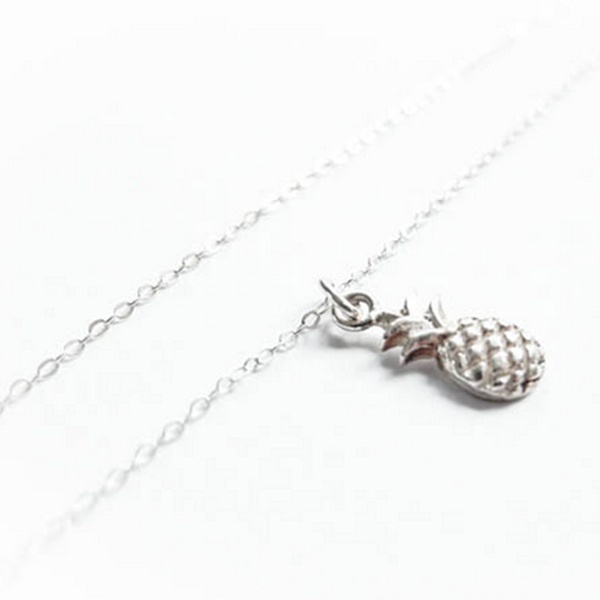 Ananas Kette Silber