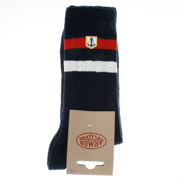 Herren Kniesocken Navy / Rouge / Nature