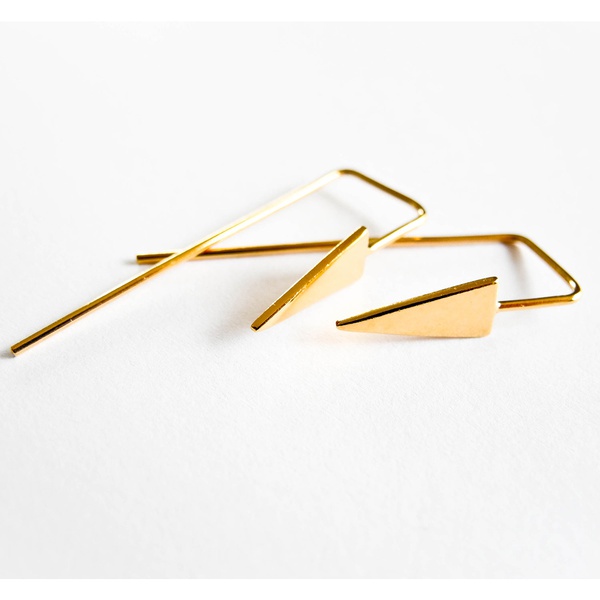 Ohrhaken "Triangel" Gold