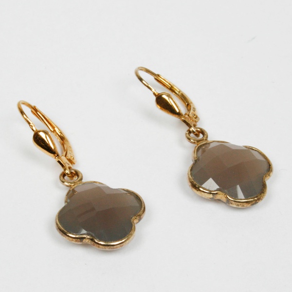 Ohrringe Gold Grey