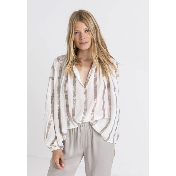 Poppy Top Rainbow Lurex Stripe